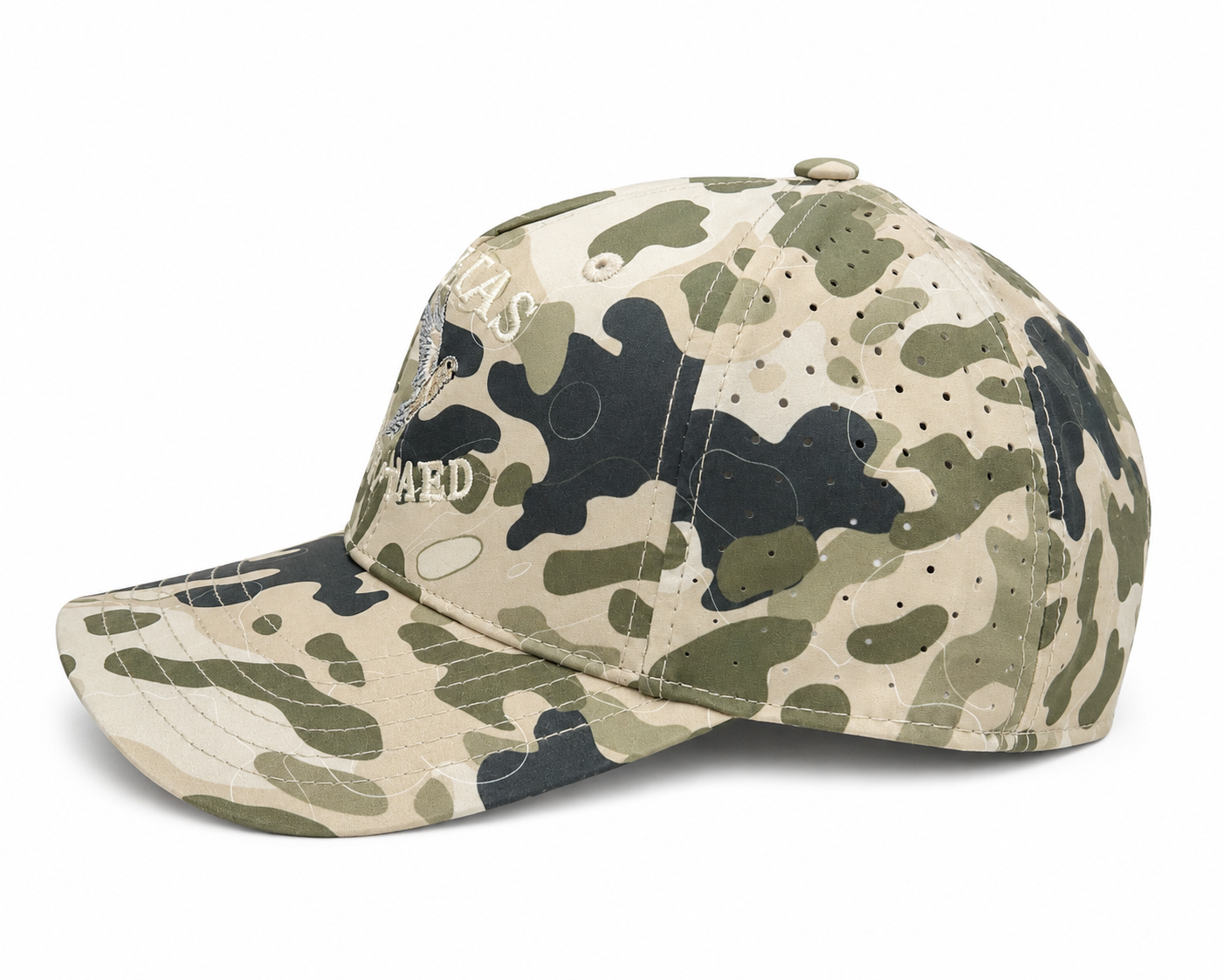 Texas Untamed Dove Hunting Hat | Lightweight Camo Hunting Hat | Breathable Performance Snapback | Texas Dove Season Hat | Mens Outdoor Hat