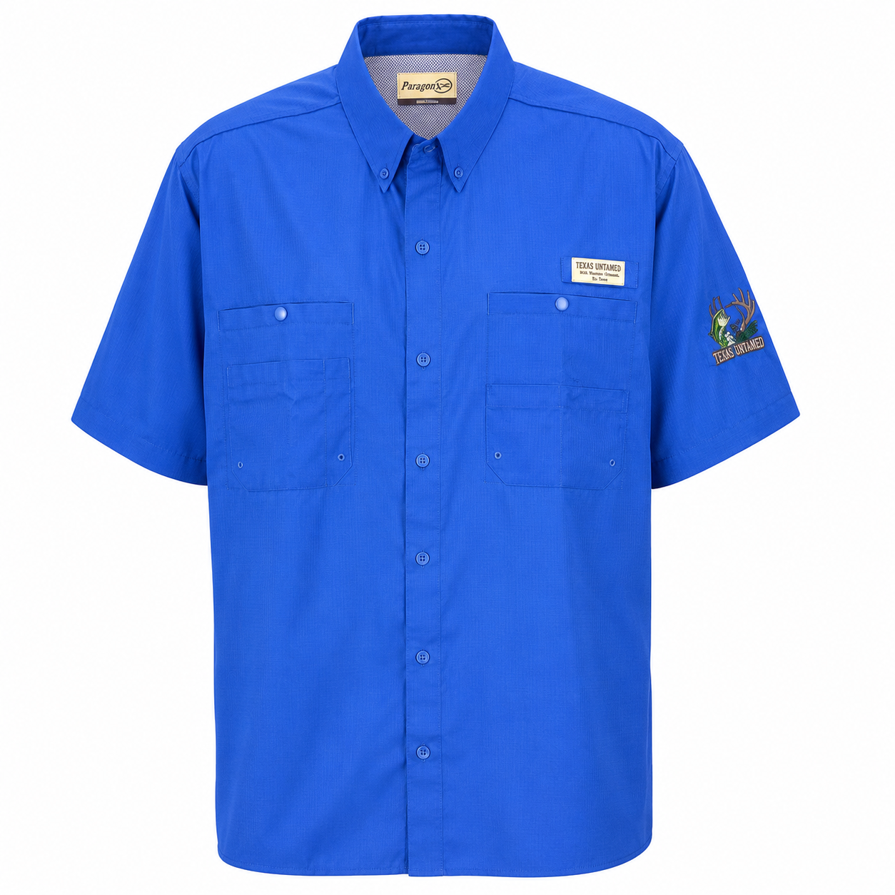 Texas Untamed Fishing Shirt | Paragon Performance Button Down | UPF 40 Outdoor Fishing Shirt for Men