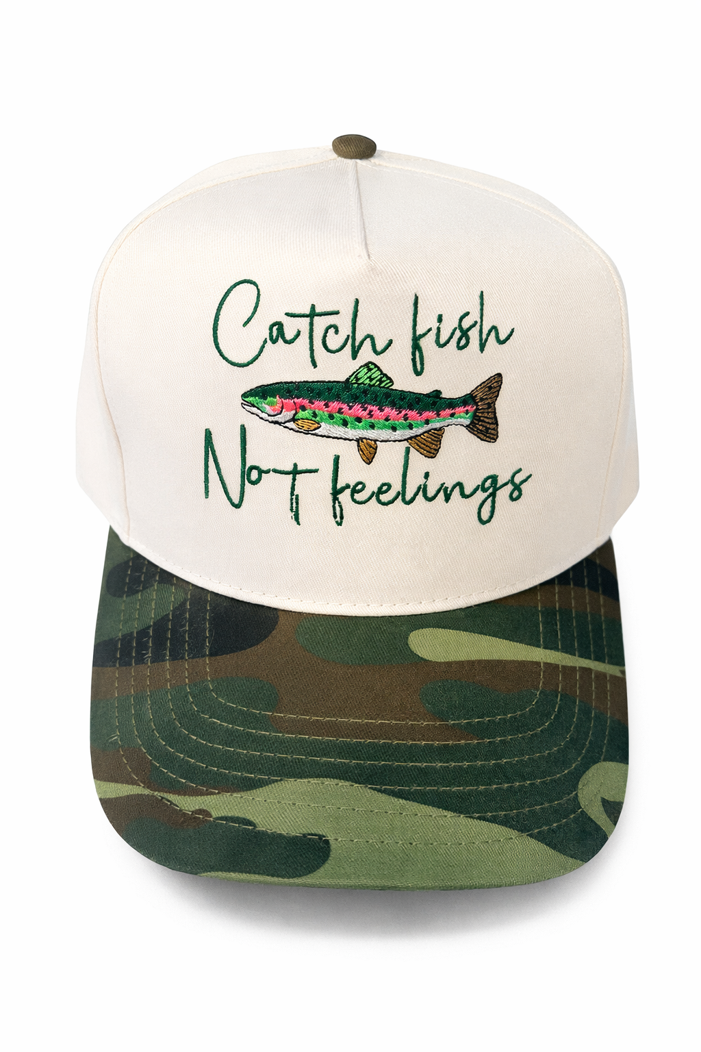 Catch Fish Not Feelings Snapback Hat