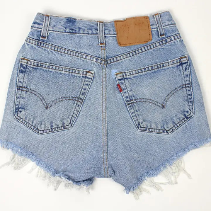 Denim Shorts | Vintage Levi’s® High-Rise Upcycled Cutoffs | Custom Embroidery Available