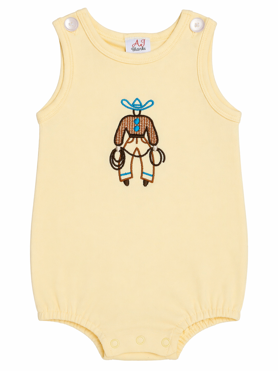 Cowboy Bubble Romper – Western Baby Outfit | 100% Cotton | Infant & Toddler