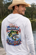Texas Untamed Reel American Fishing Performance Hoodie Shirt
