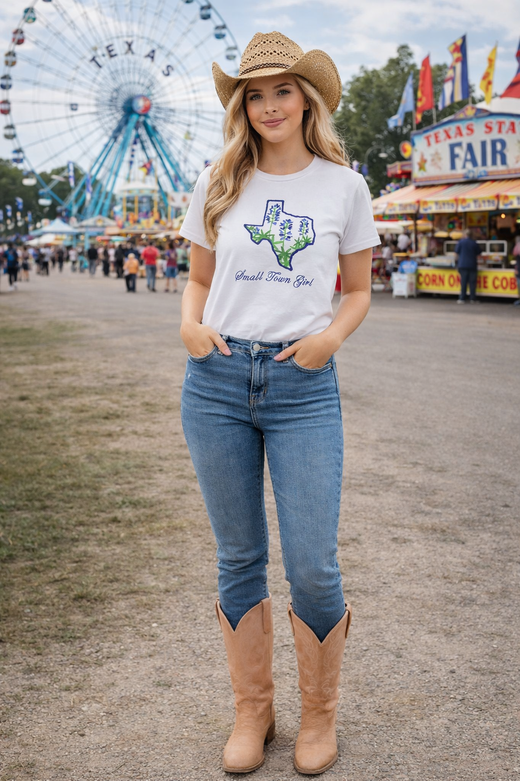 Texas Raised, Small Town Made Tee