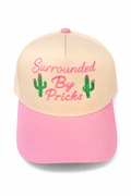 Surrounded By Pricks Western Snapback Hat