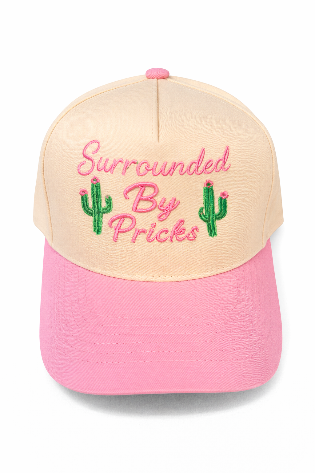 Surrounded By Pricks Western Snapback Hat