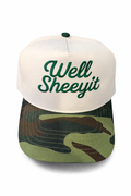 Well Sheeyit Camo Brim Snapback Hat